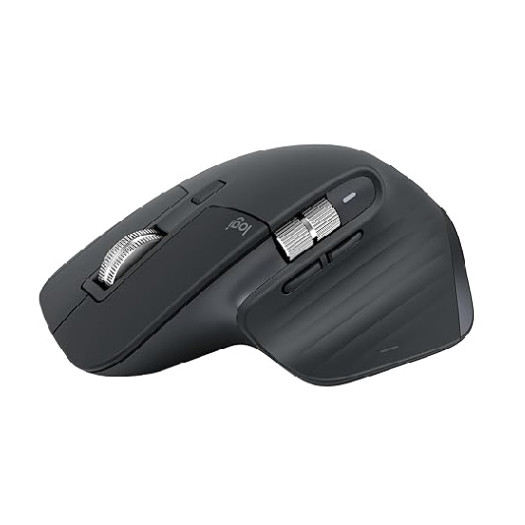Logitech MX Master 3S Bluetooth Edition Wireless Mouse, No USB Receiver - Ultra-Fast Scrolling, Ergo, 8K DPI, Track on Glass, Quiet Clicks, Works with Apple Mac, Windows PC, Linux, Chrome - Graphite